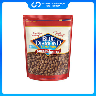 Hạt Hạnh Nhân Hun Khói Blue Diamond Almonds Smokehouse (454g)