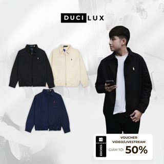 Áo khoác Ralph Lauren Thêu Ngựa - Áo Jacket Vải Kaki Dày Form Âu - DUCI