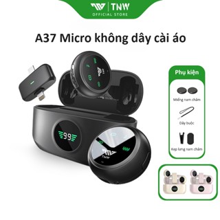 TNW A37 Mic thu âm không dây 2in1 Mic Cho IOS TypeC Micro Thu Âm Không Dây Lọc Tiếng Ồn Cài Áo
