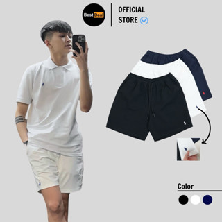 Quần Short Ráp Lau Rừn Thêu Ngựa, Quần Đùi Ngắn Nam Nữ, Vải Kaki Cao Cấp [Ảnh thật]