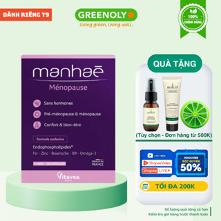 Viên uống nội tiết tố nữ Manhae Menopause tăng cường sinh lý điều hòa kinh nguyệt, cân bằng nội tiết tố nữ
