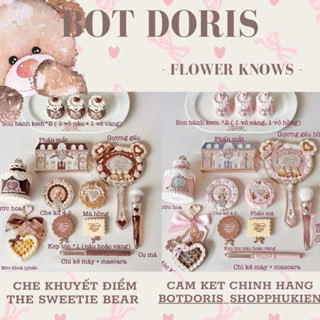  Set mĩ phẩm Hoa Biết Gấu Hồng Nâu Set makeup Flower Knows The Sweetie Bear phụ kiện BỘT DORIS 
