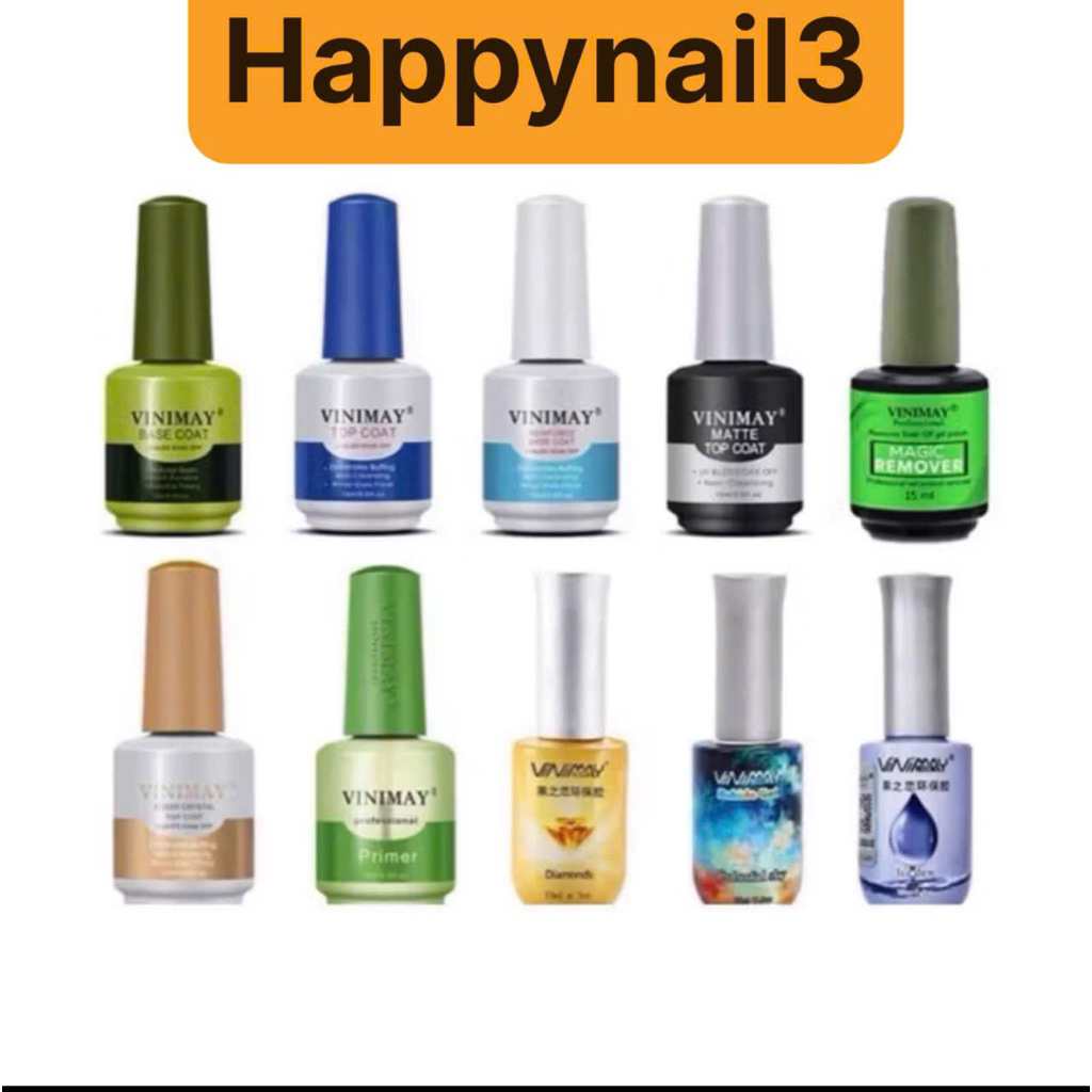 Base top vinimay làm nail Liên kết, top bóng vinimay siêu bền