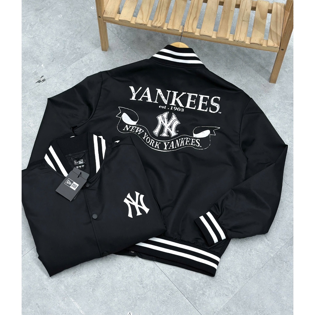 [Chính Hãng] Áo Khoác New Era MLB Jumper Đen **14112329** Bomber New Era - New Era Chính Hãng Full T