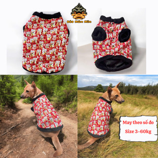 Áo sát nách cho chó mèo size 3-60kg  may thủ công may theo số đo MM0093