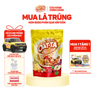   Tặng Thẻ Cào Yến Mạch Trái Cây Hạnh Nhân OATTA Thơm Béo Đậm Chất Vị Phô Mai Có Thể Ăn Liền Túi 300g 