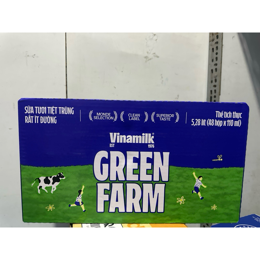 Thùng STTT Green Farm 110ml ít đường