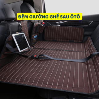 Đệm ghế sau ô tô 5 chỗ, Nệm xe hơi lắp cho xe 7 chỗ, Đệm giường ngủ gấp gọn trên xe hơi chất liệu da cao cấp thoáng mát