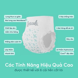 Tã/Bỉm Quần Rascals Size L (10-15kg) 52 miếng