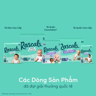 Tã/Bỉm Dán Rascals Size M (6-11kg) 60 miếng