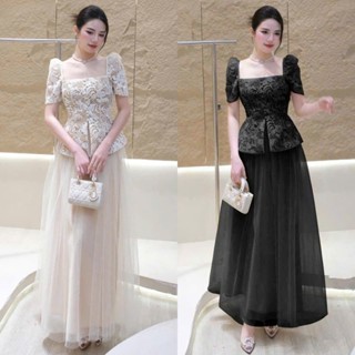 S986 (TÁO ĐỎ BIGSIZE 55-90KG) SET 2 MÓN BIGSIZE ÁO REN CỔ VUỐNG + CHÂN VÁY LƯỚI