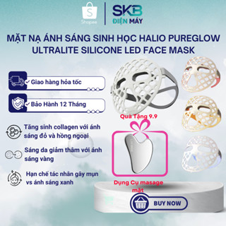 Mặt nạ ánh sáng sinh học Halio PureGlow Ultralite Silicone LED Face Mask - Bảo Hành 12 Tháng