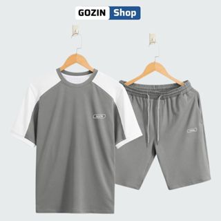  bộ thể thao nam Promax GOZIN SHOP Áo Thun Sideflow và Quần Shorts thoáng khí thấm hút tốt 