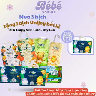    Mua 3 Tặng 1  Bỉm Unijoy cao cấp Skincare Ngày và Oxygen Đêm - Bebe Sophie 