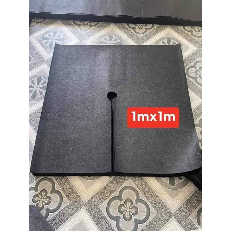Combo 5 tấm bạt phủ cỏ kích thước 2mx2m 1,5mx1,5m 1,2mx1,2m 1mx1m