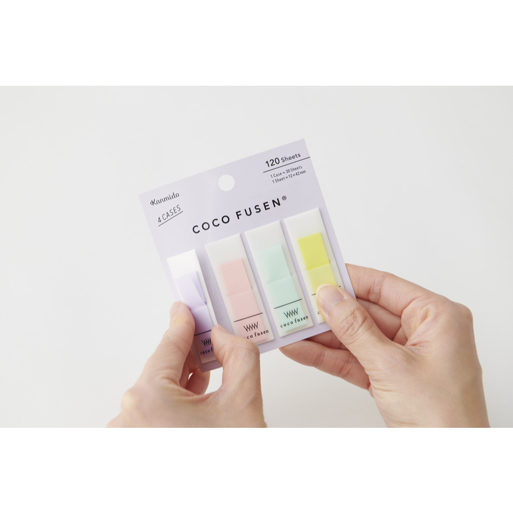Các mẫu tệp giấy nhớ/ giấy note sách Coco Fusen 120 sheets | Nhật Bản
