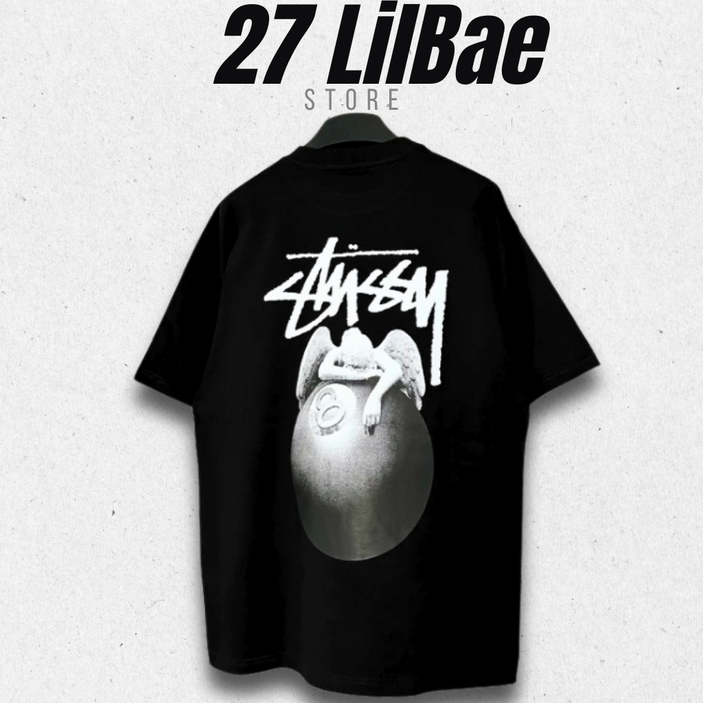 T-Shirt Áo thun Stussy angel form âu in dtg - 27 Lilbae