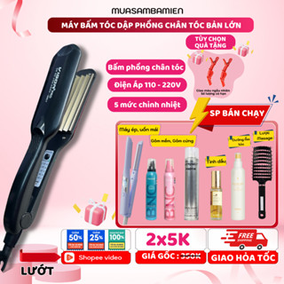 Máy bấm tóc, máy dập phồng chân tóc, máy dập xù, bấm mè bản lớn Cao Cấp Vigor Pro 389 Chuẩn Salon