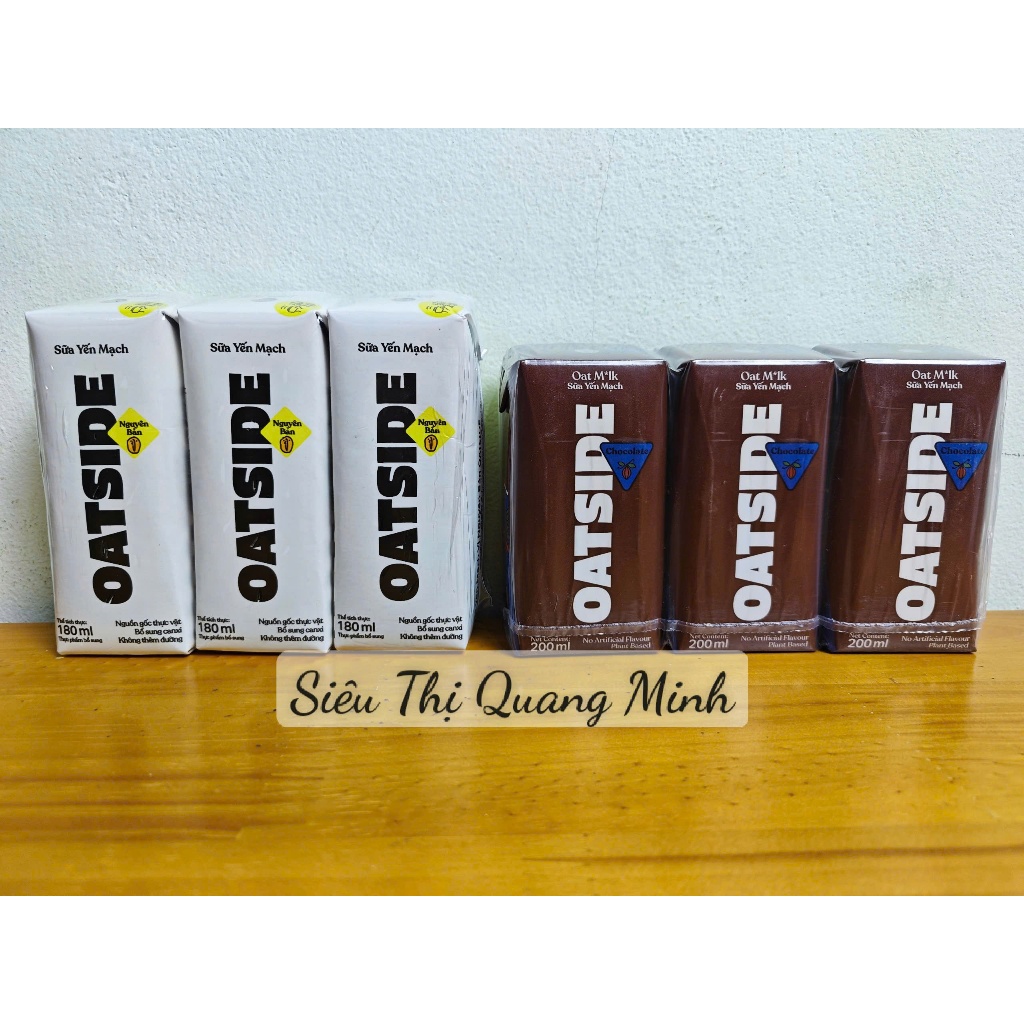 Lốc 3 Hộp Sữa Yến Mạch Oatside Barista Oat Milk Nhập Khẩu Thái Lan  x 180ml/ 200ml