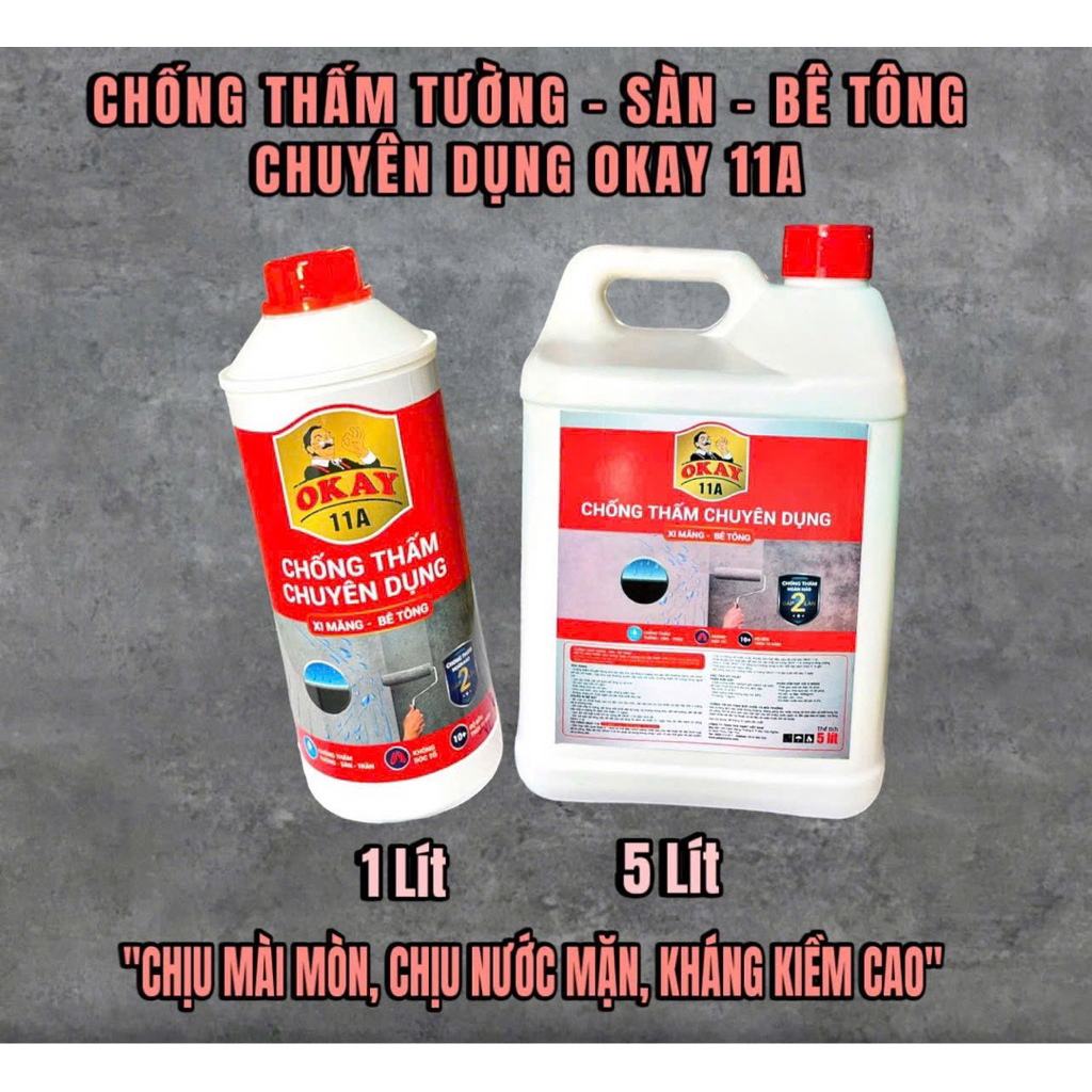 Chống thấm pha xi măng CT11A Okay cao cấp