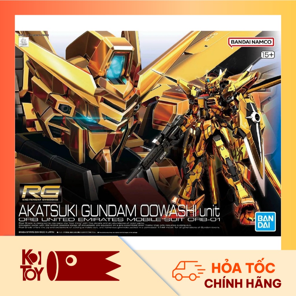 [Hàng Chính Hãng] Mô hình RG 1/144 ORB-01 Oowashi Akatsuki Gundam BANDAI