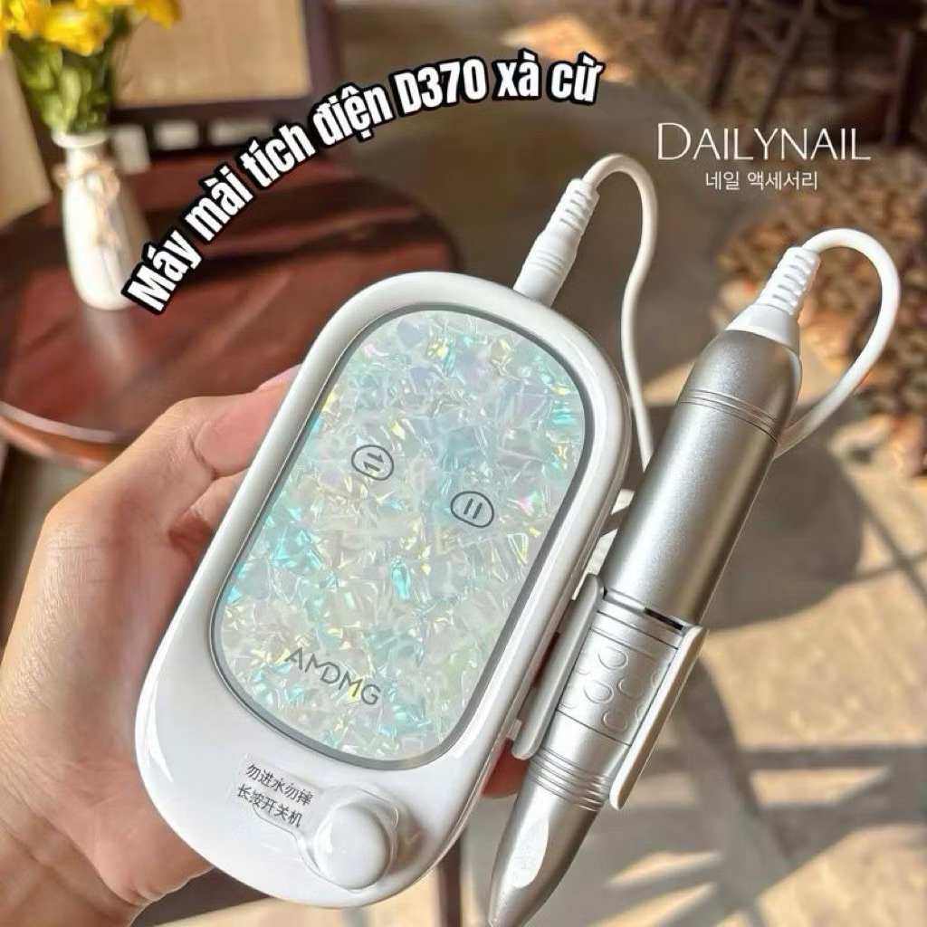 Máy mài móng tích điện D370 AMDMG khảm xà cừ