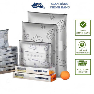  Combo 10 túi Zip nhôm titan đựng thực phẩm tươi sống có khoá kéo tiện lợi có thể tái sử dụng 