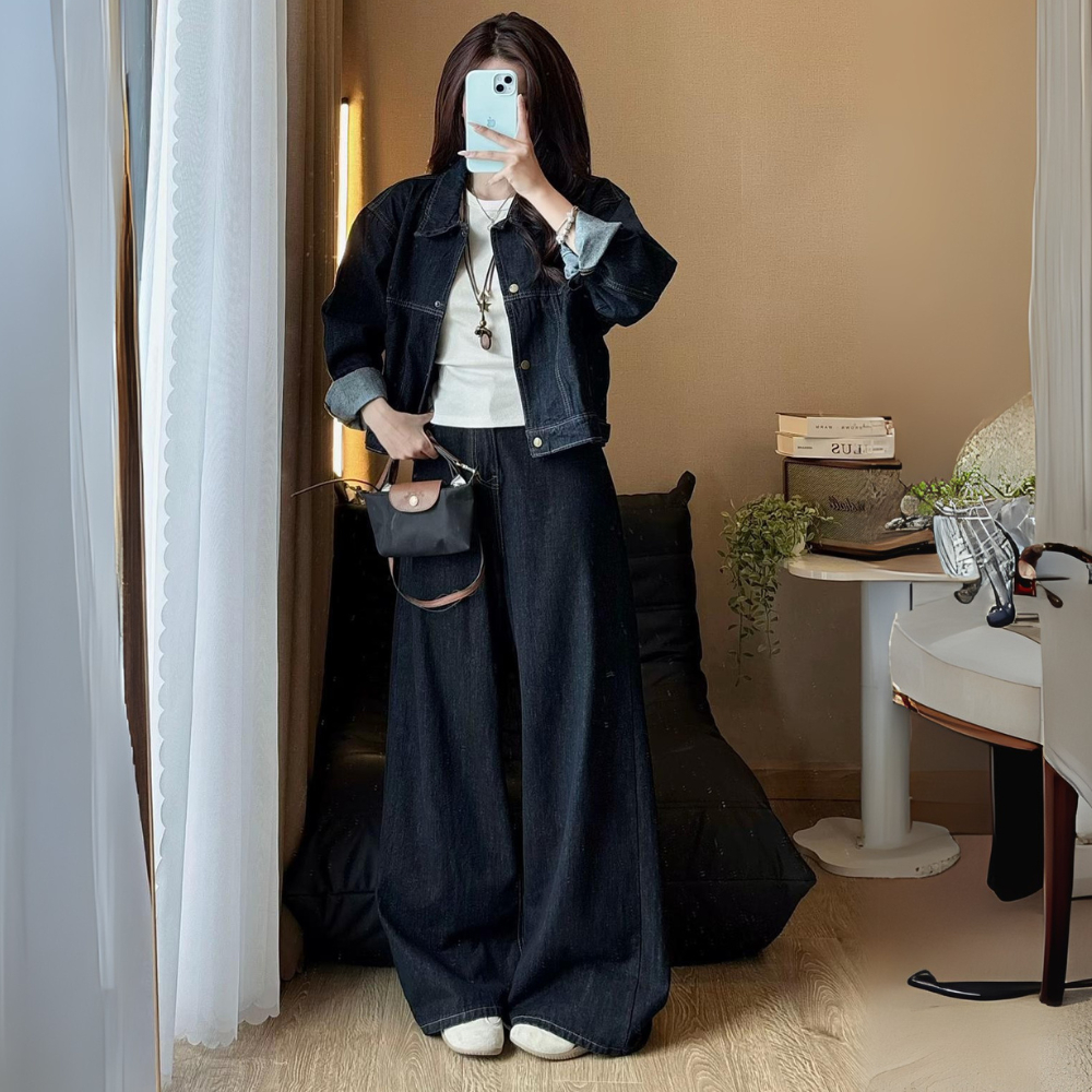 Quần Jean Trắng Ống Suông Rộng 31-33cm MIAA Cạp Cao Tôn Dáng , Quần Bò Trắng Ống Rộng Đủ Size Cực Tôn Dáng | BigBuy360 - bigbuy360.vn