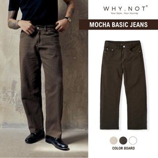 Quần Jean Nam WHY NOT Mocha Basic Jean- Quần Jeans Nam Màu Nâu Form Straight Phong Cách Clean Fit