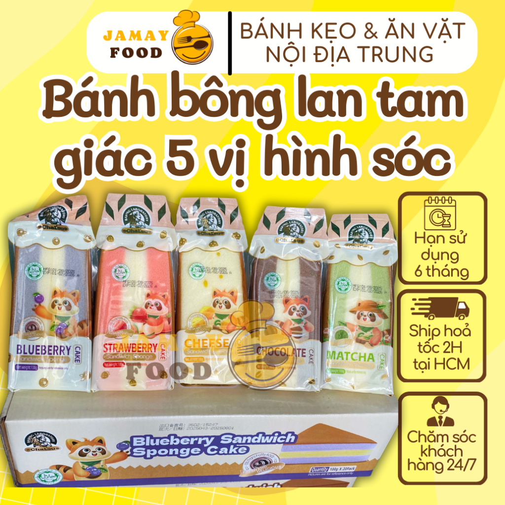 Bánh tam giác 5 vị  nhân kem thơm béo ăn là ghiền | Ăn vặt Jamay Food