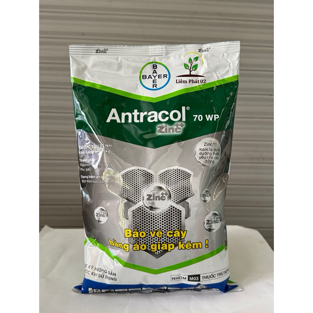 Antracol 70WP gói 1kg bảo vệ cây trồng bằng lớp kẽm hiệu quả của Bayer