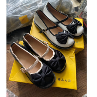   Sale 50k  Xả Kho Giày búp bê Lolita Giày búp bê nữ quai nhún bèo Quai cài ngang dễ thương đế thấp tiện lợi 
