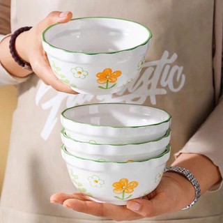 Bát cơm hoa hồng, bát cơm sứ decor bát cơm