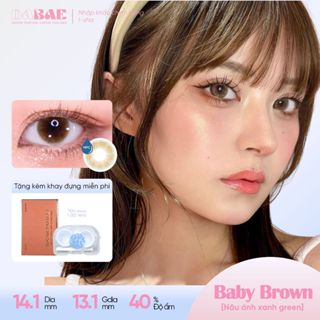  Kính áp tròng DABAE lens màu nâu tự nhiên 6 tháng có độ 0-8 Baby Brown  Sky Blue  Mune Brown 