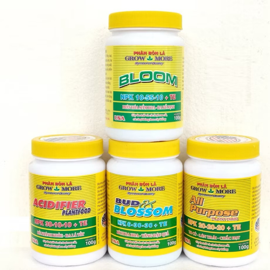 Phân bón lá Crow More 30-10-10, 20-20-20, 6-30-30