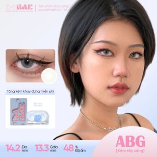 ABG Lens cận mắt kính áp tròng xám tây 3 tháng DIA 14.2mm có độ 0-8 Hàn Quốc DABAE