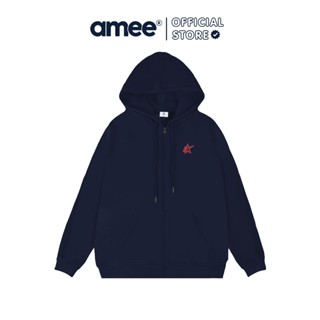  Áo Hoodie Zip Nỉ 2 Da Chống Nắng Tốt Có Túi Trong Form Rộng Amee Studio Dành Cho Nam Nữ  Star Coupler 2.0 