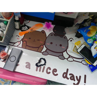 Decal dán bàn học sinh - CAT HAVE A NICE DAY
