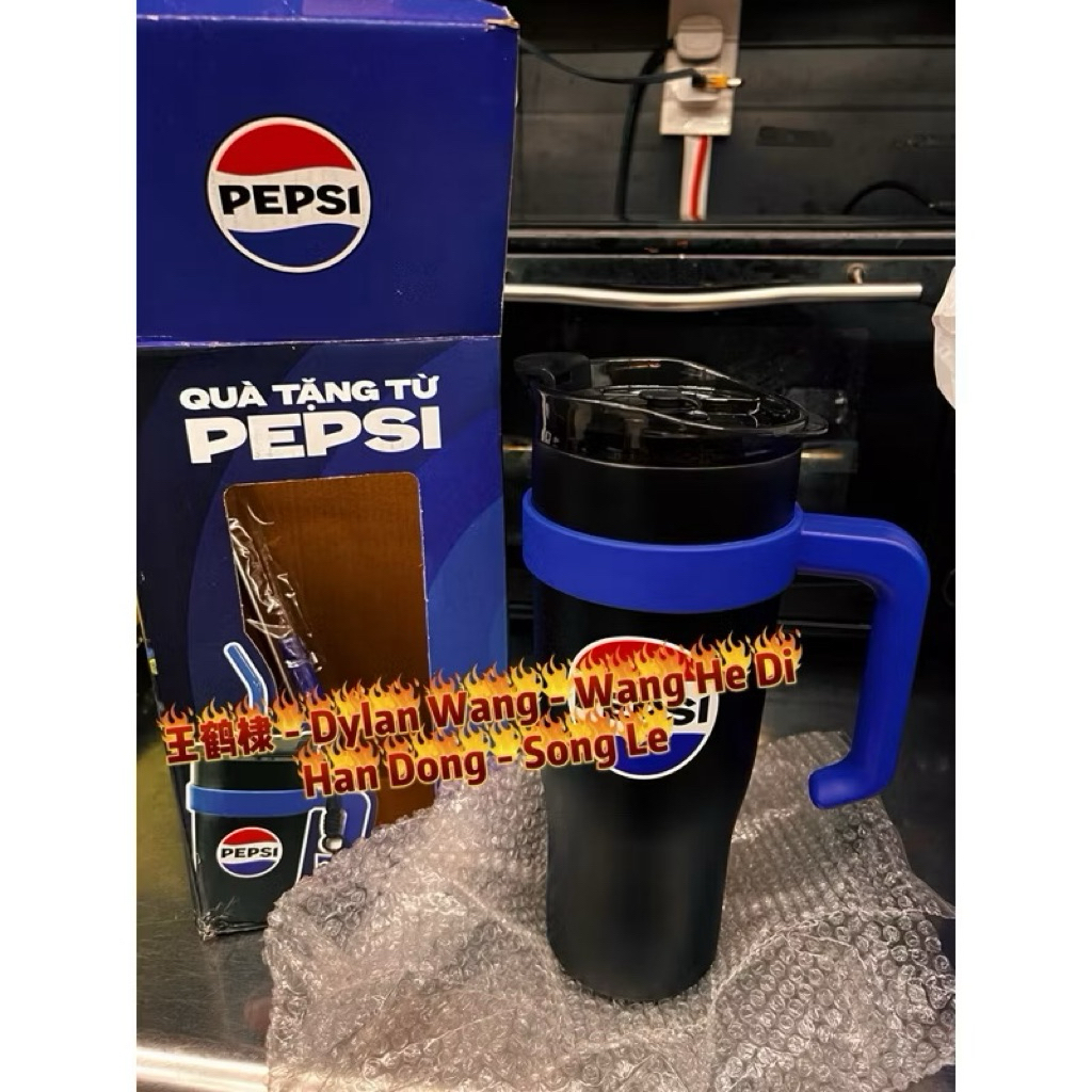 [Mùa4-2024] Ly Giữ Nhiệt Over Khủng Pepsi RapViet - Ly Giữ Nhiệt Pepsi RV Ðen/ Pepsi Xanh Hồng có ta