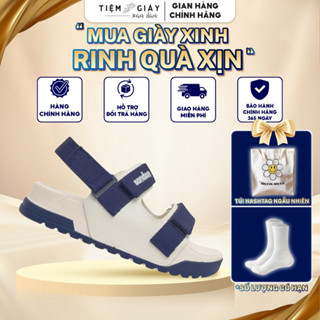 Giày Sandal Sondoni Sandani Quai Hậu - Đế Be Phối Quai Xanh Dương - Phù hợp đi học, đi làm, đi chơi -Êm Nhẹ - S6