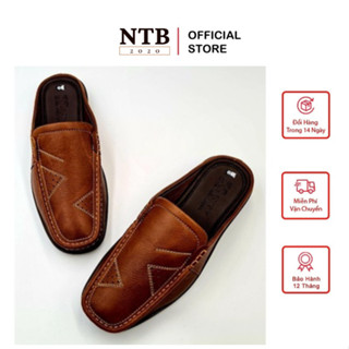   KM - Mua 01 tặng 01 Tất Vớ Sịn NTB  GIÀY LƯỜI NAM DA BÒ THẬT 100% KHÂU ĐẾ CHẮC CHẮN BAO ĐI MƯA N,G2TG 