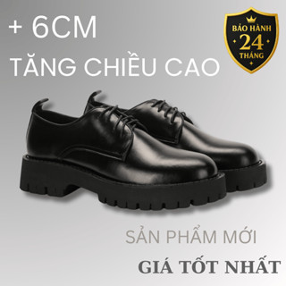 Giày chunky derby LuxWear da bò cao cấp bảo hành 2 năm giày tây nam GT03