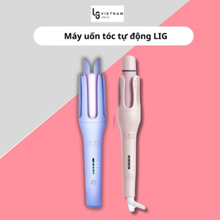 Máy uốn tóc tự động LIG, máy làm tóc tự xoay hippie gốm sứ size 28 & 32 mm - Bảo hành lỗi 1 đổi 1 trong 3 tháng