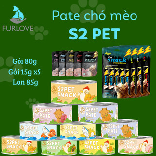 [HOẢ TỐC] Pate S2 PET 100% thịt thật,giàu dinh dưỡng cho mèo siêu thơm ngon