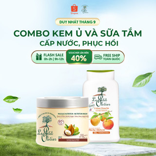 [CHÍNH HÃNG] Combo Dầu Gội 250ml & Kem Ủ Tóc 330ml Le Petit Olivier - Bơ Hạt Mỡ, Argan Phục Hồi Tóc