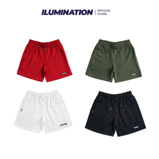  QUẦN SHORT DA CÁ ILMS logo UNISEX FORM ÂU NAM NỮ LOCALBRAND ILUMINATION 
