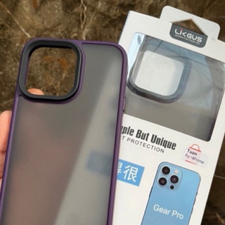 Ốp lưng Likgus nhám viền màu cho iPhone 14 Pro Max, 14 Plus, 14 Pro, 14 viền TPU chống sốc, chống Vân tay cao cấp