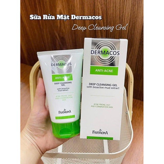  Sữa rửa mặt Dermacos dạng gel tuýp 180ml 