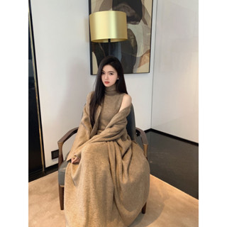 Set đồ nữ sang chảnh dài len thu đông hàng Quảng Châu cao cấp 3 món len mềm mịn dày dặn nặng tay Yame Clothing