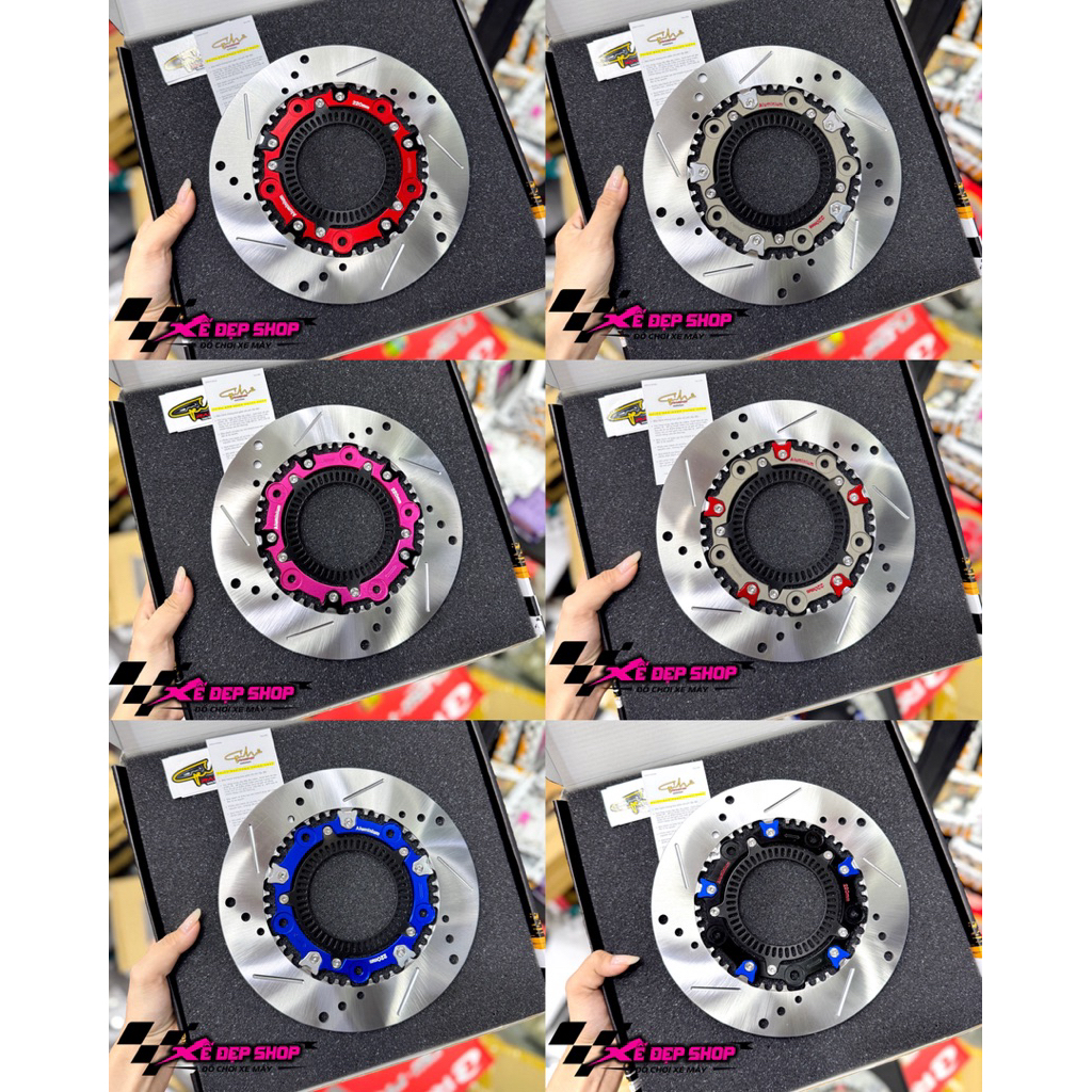 Đĩa thắng Ghracing Race Floating ABS AB150 AB160 Supercup125 Ghracing size 220mm 5 lỗ